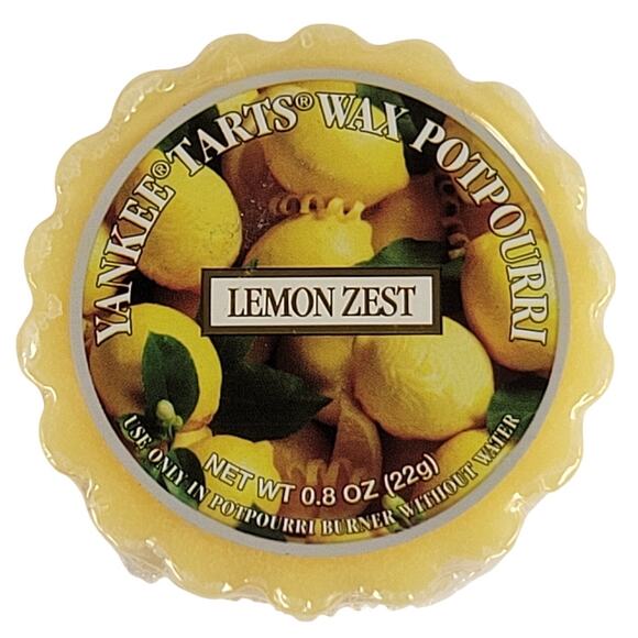 Yankee Candle Wax Tart Scented Melt Lot of 4 Lemon, Cranberry, Balsam, Lavender - Picture 4 of 10
